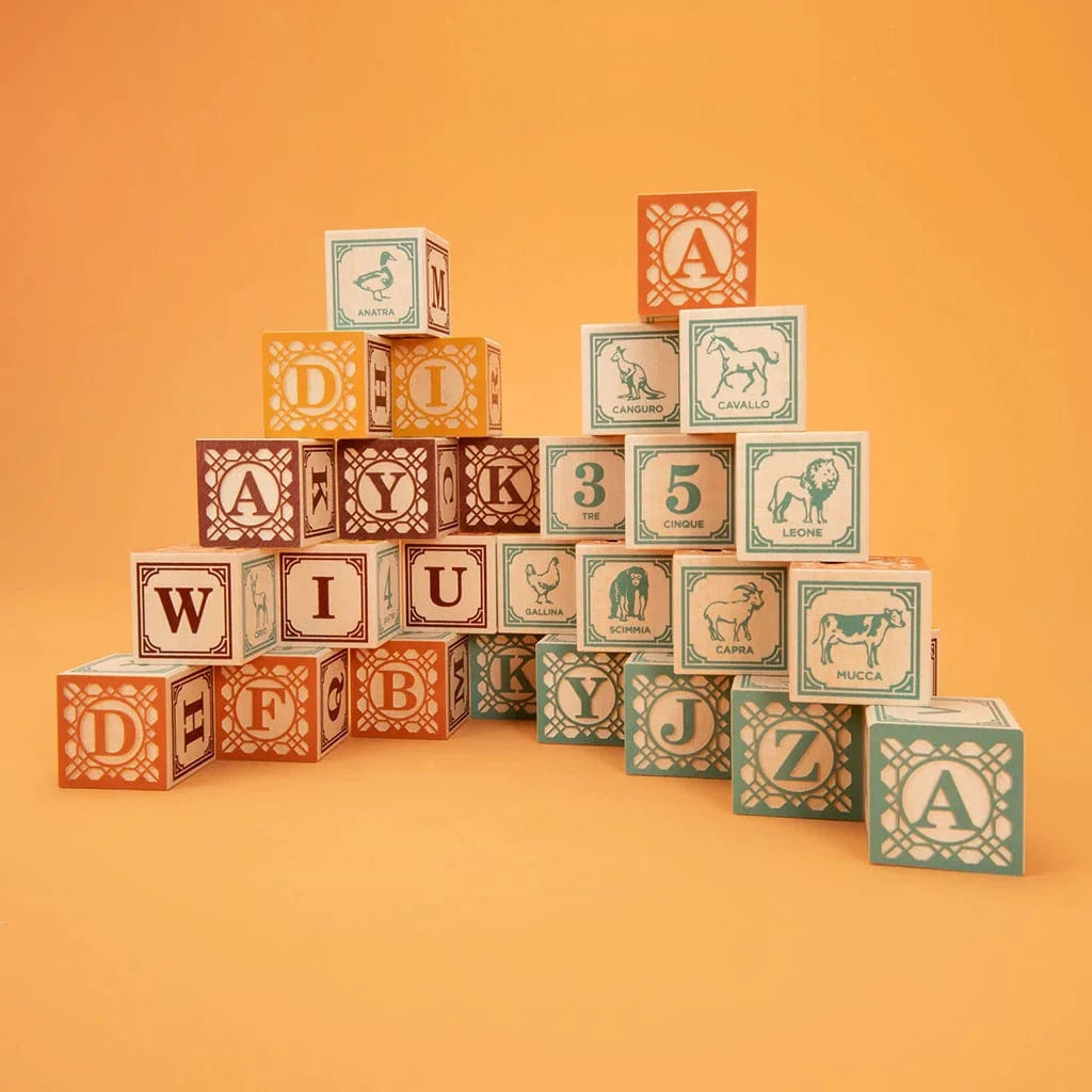 Wooden Italian Blocks Uncle Goose Lil Tulips