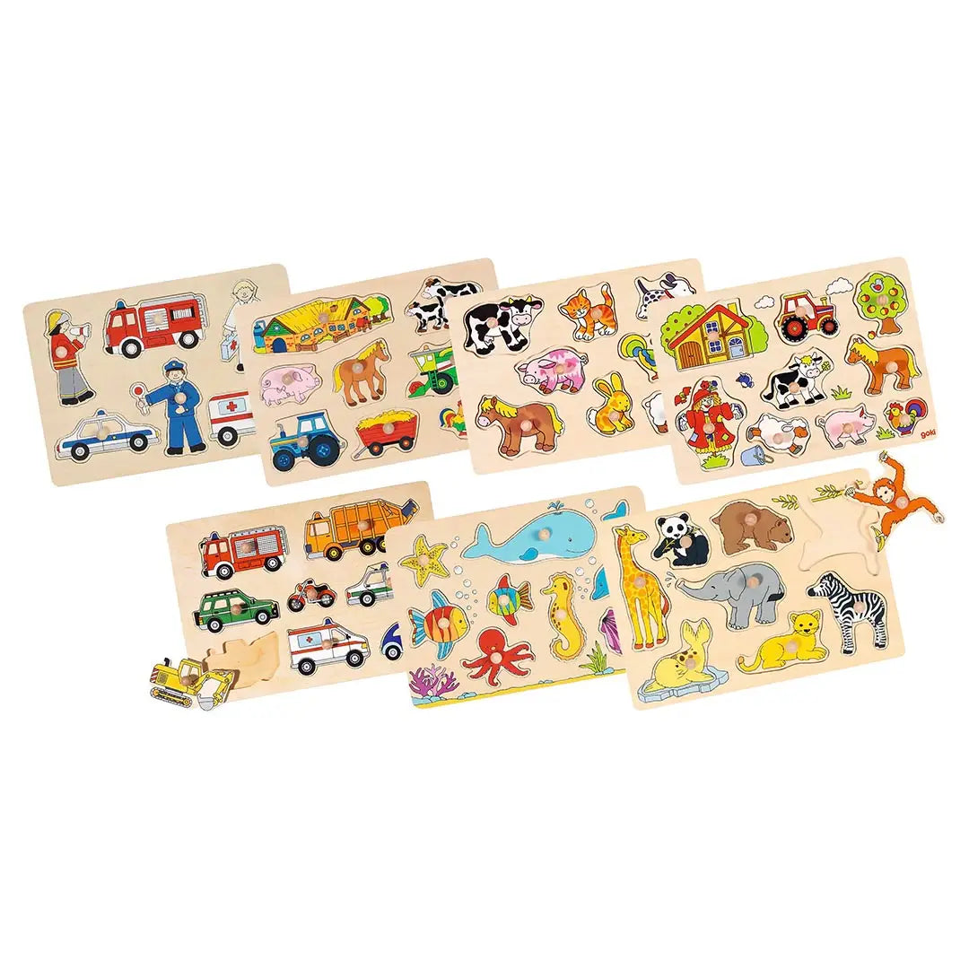 Wooden Lift-Out Puzzle - Styles Vary Goki Lil Tulips