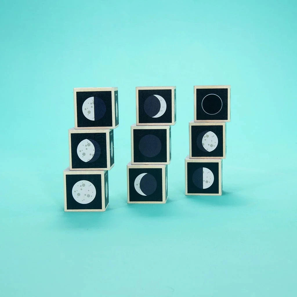 Wooden Moon Phase Blocks Uncle Goose Lil Tulips