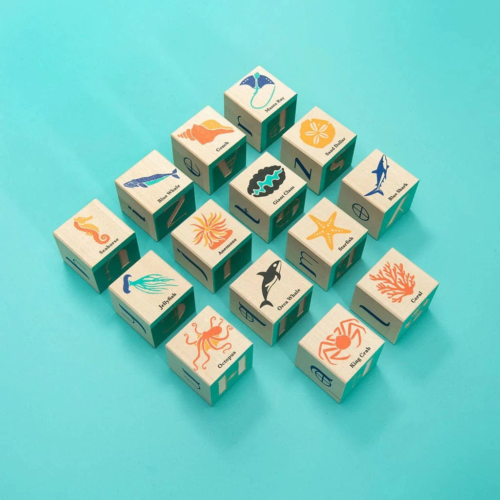 Wooden Ocean Blocks Uncle Goose Lil Tulips