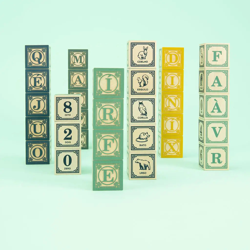 Wooden Portuguese Blocks Uncle Goose Lil Tulips