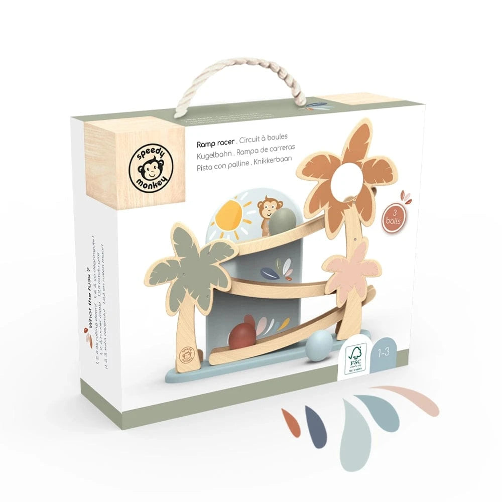 Wooden Ramp Racer Speedy Monkey Lil Tulips