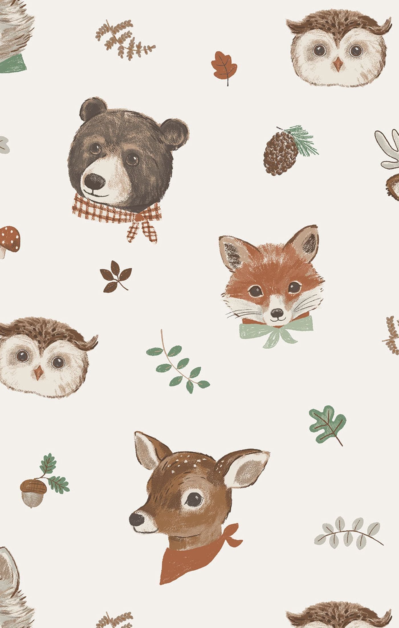 Woodland Animal Faces - 2 Way Zipper Romper Angel Dear Lil Tulips