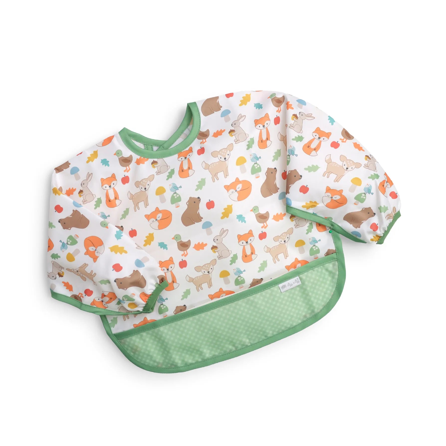 Woodland Itzy Everywhere Bib™ - Long Sleeve Water-Resistant Bib Itzy Ritzy Lil Tulips