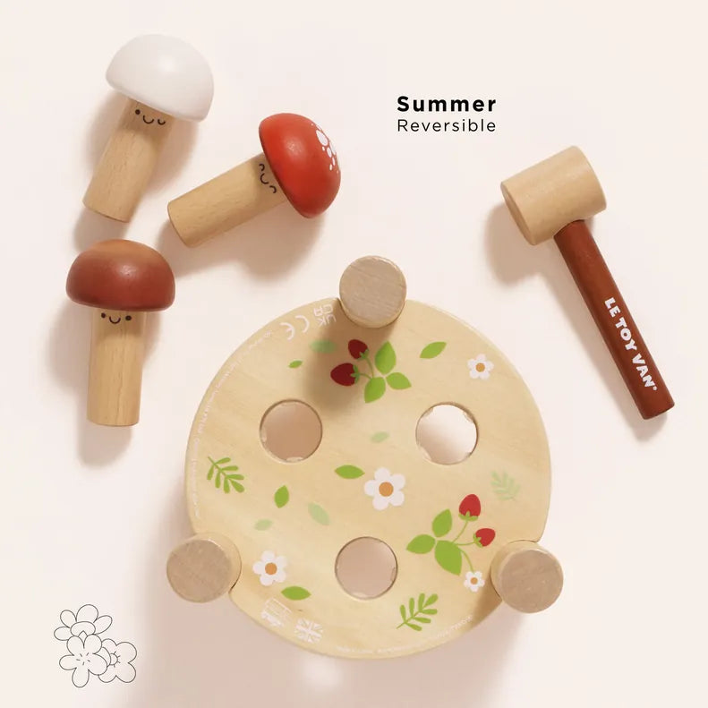 Woodland Mushroom Hammer Game Le Toy Van Lil Tulips