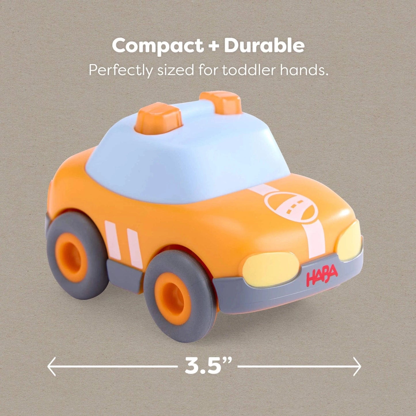 Yellow Pace Car with Momentum Motor – Recycled haba Lil Tulips