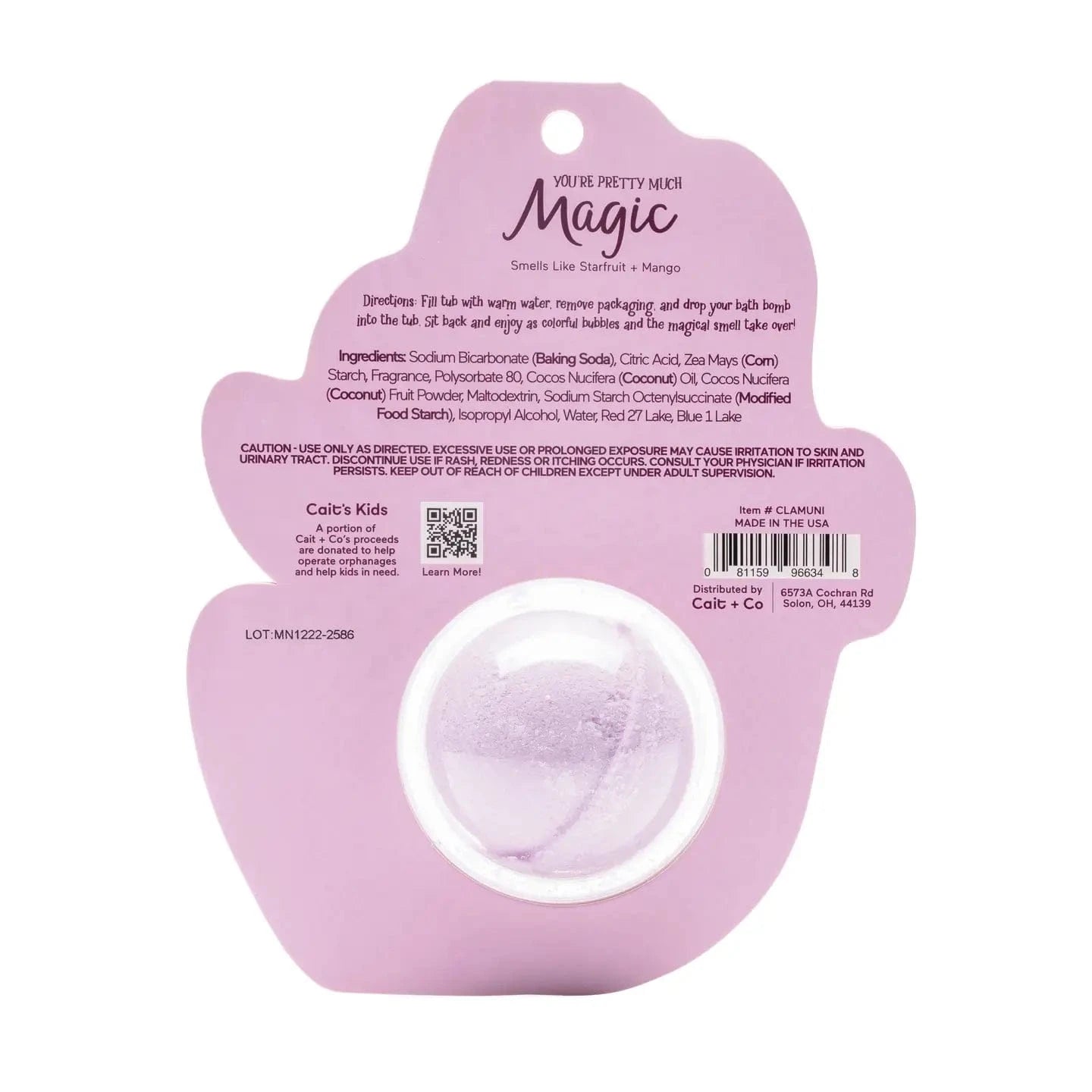 You're Pretty Much Magic Unicorn Bath Bomb Cait + Co Lil Tulips