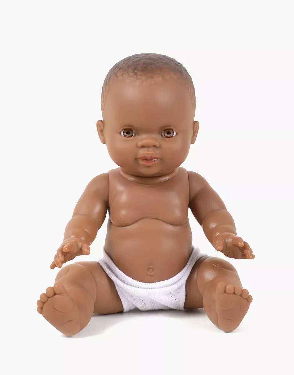 Zélie Little African Girl Doll (Honey Eyes) Minikane Lil Tulips