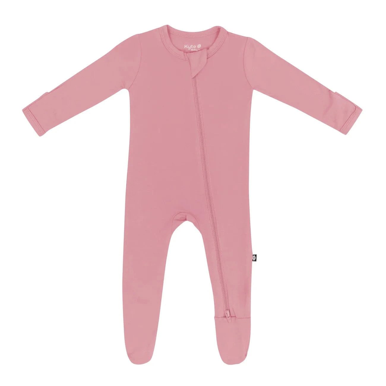 Zippered Footie in Apple Blossom Kyte Baby Lil Tulips