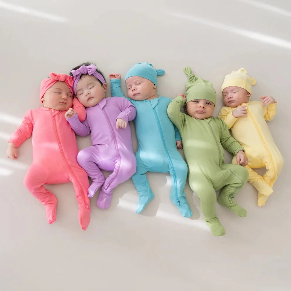 Zippered Footie in Poi Kyte Baby Lil Tulips