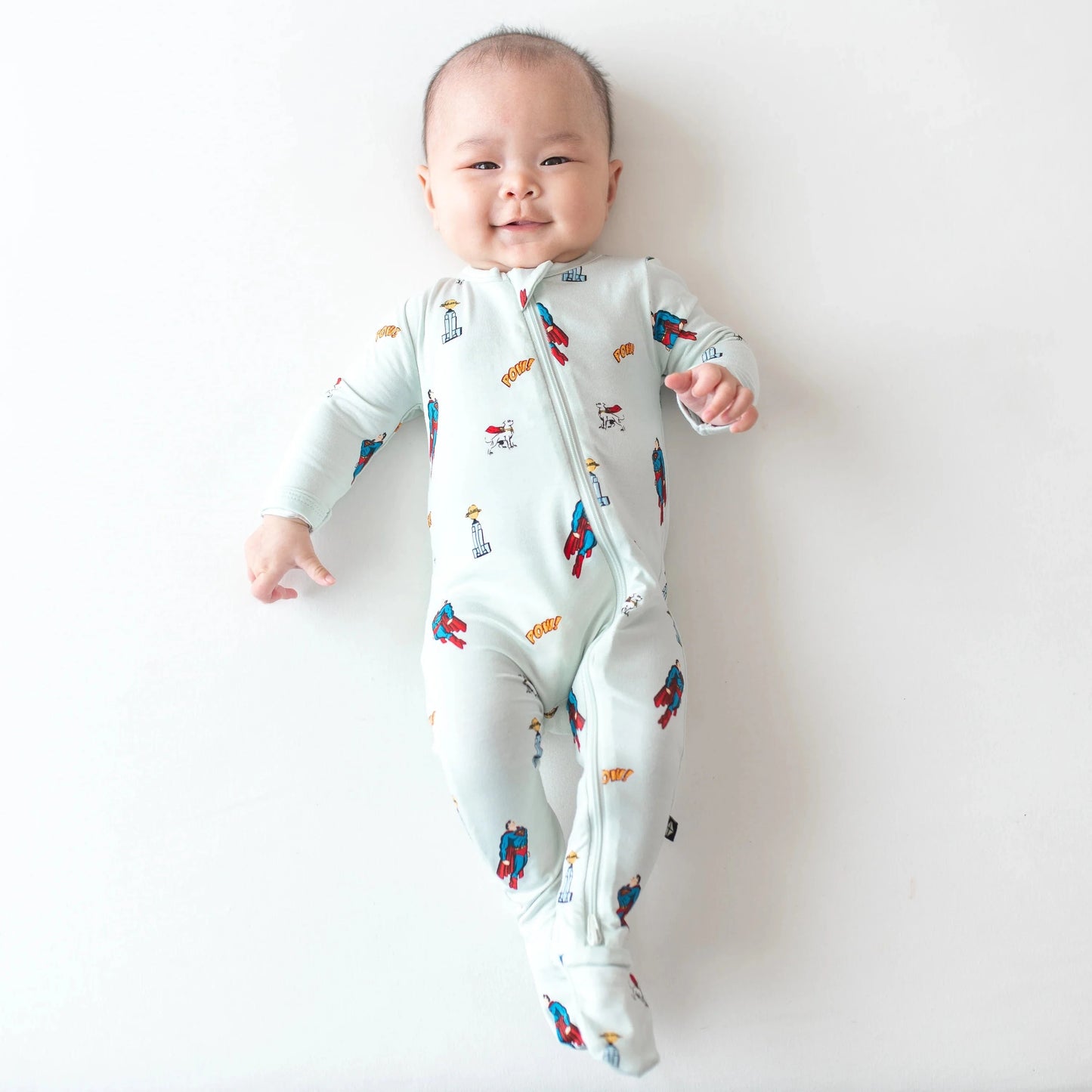 Zippered Footie in Superman™ Kyte Baby Lil Tulips
