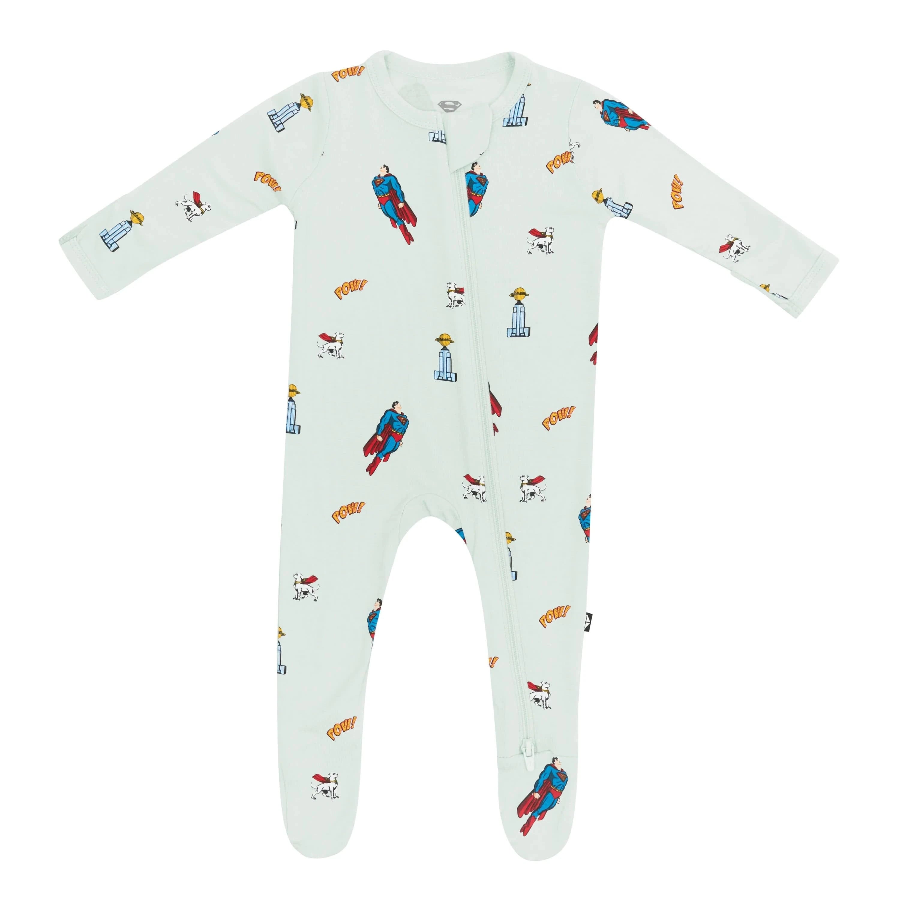 Zippered Footie in Superman™ Kyte Baby Lil Tulips