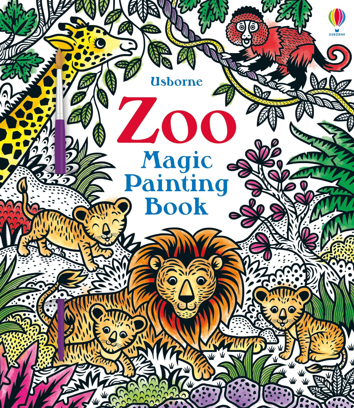 Zoo Magic Painting Book — Usborne book cover