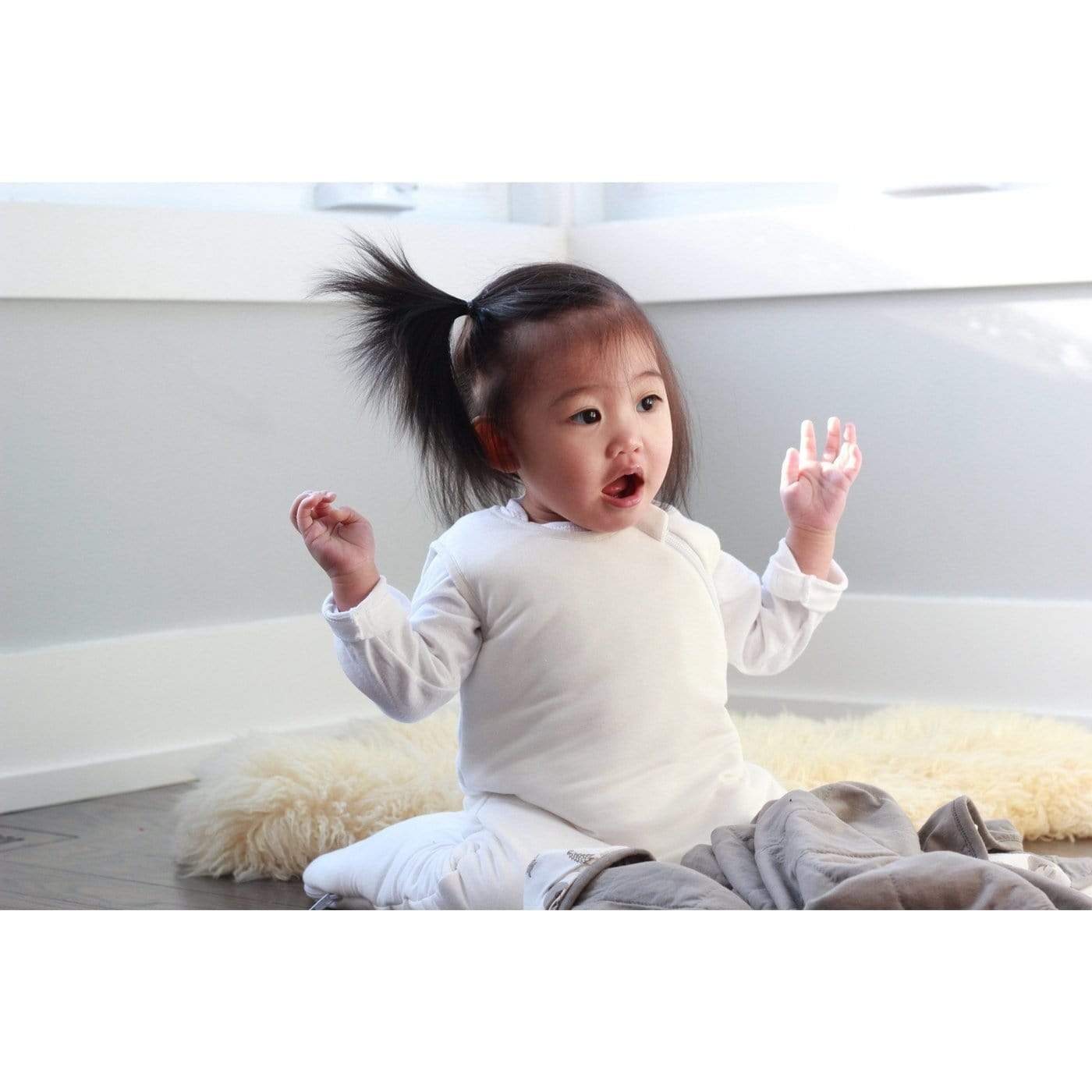 1.0 Sleep Bag in Cloud Kyte Baby Lil Tulips