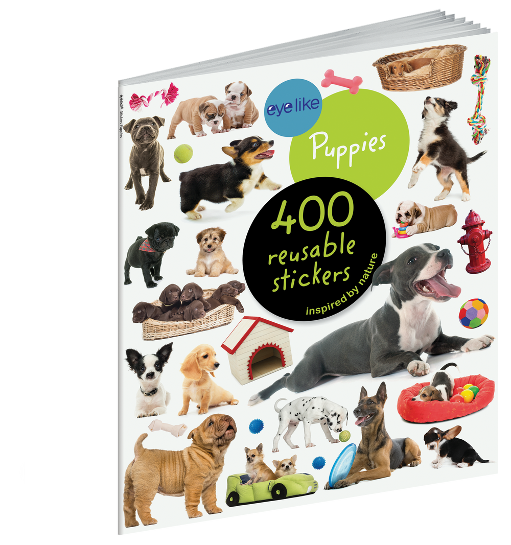 Puppies Eyelike Reusable Stickers