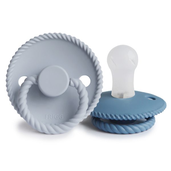 FRIGG Rope Silicone Baby Pacifier (Powder Blue / Ocean View)