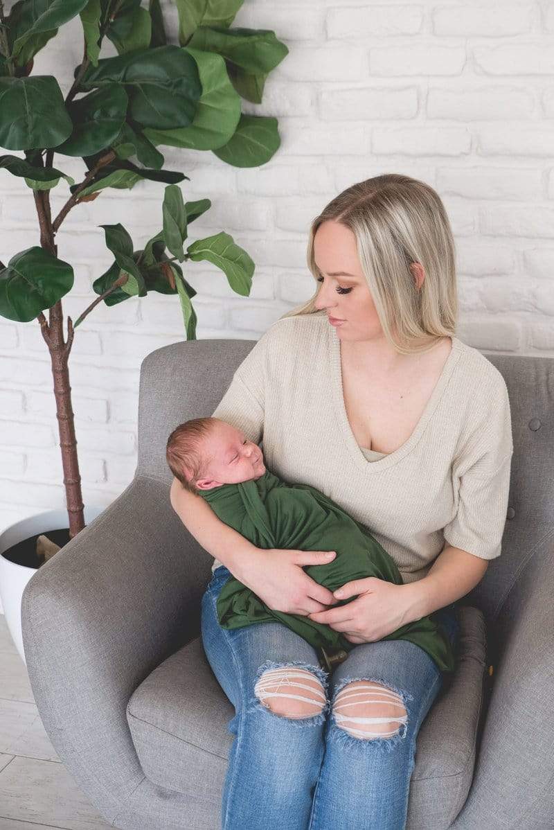 Alder Knit Swaddle Blanket Copper Pearl Lil Tulips