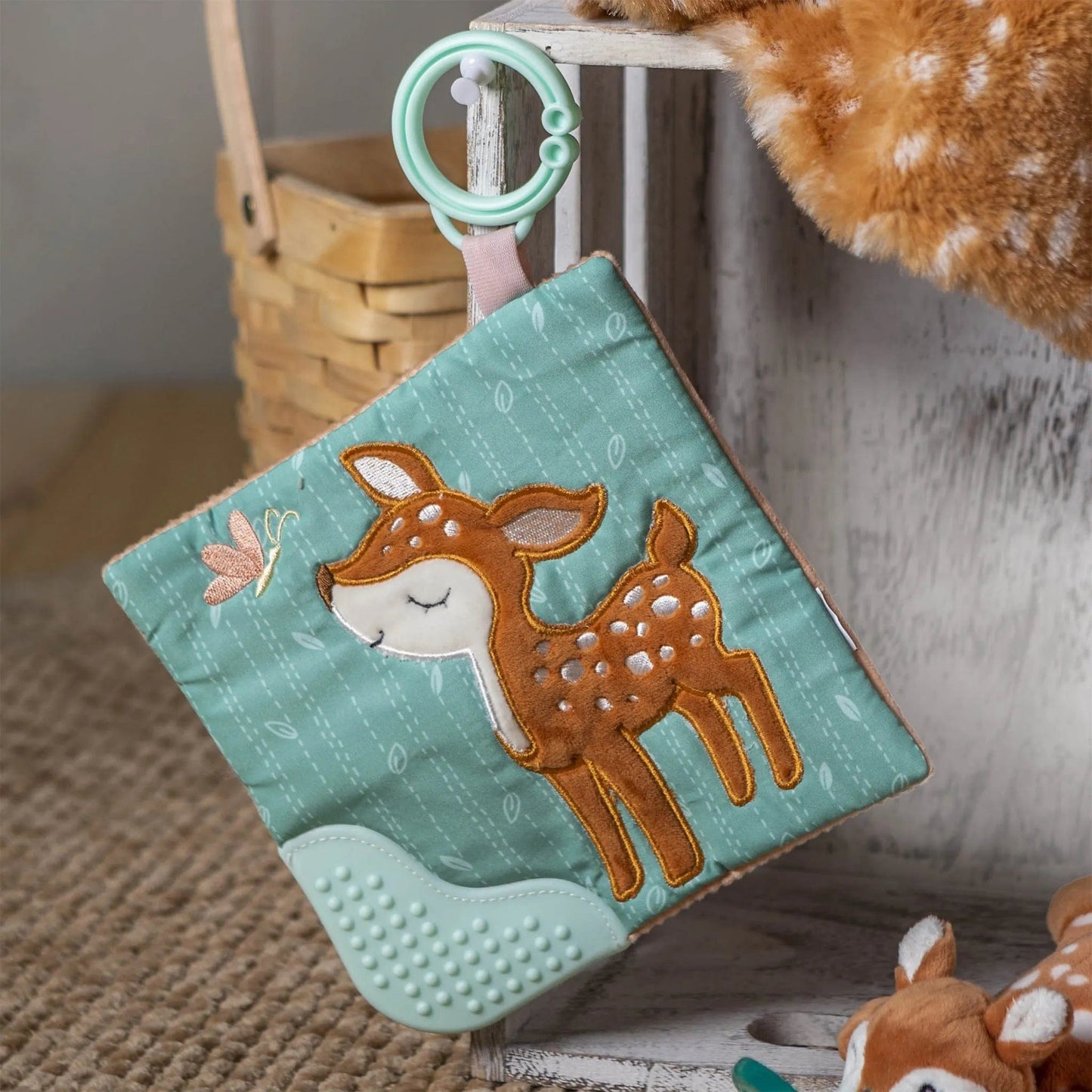 Amber Fawn Crinkle Teether Mary Meyer Lil Tulips