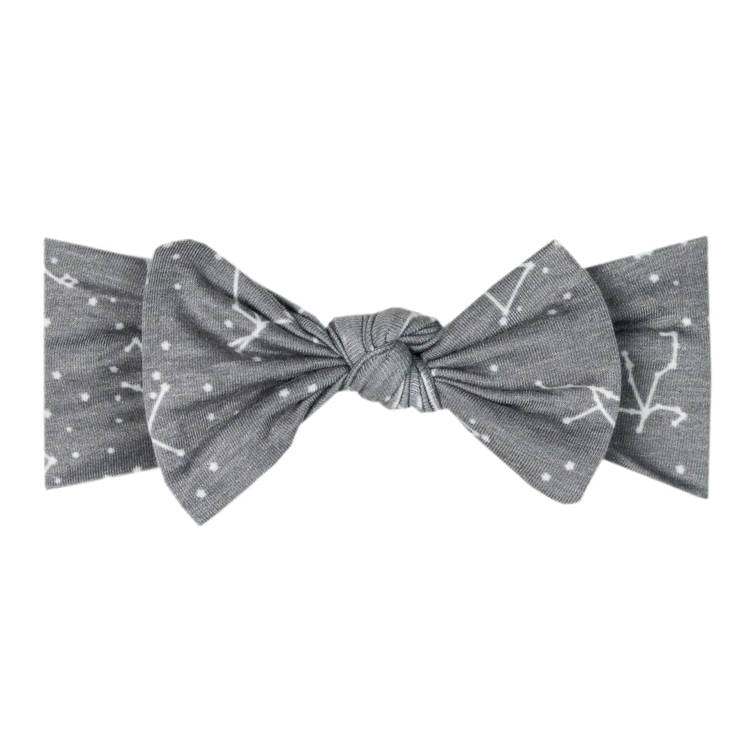 Astro Knit Headband Bow Copper Pearl Lil Tulips