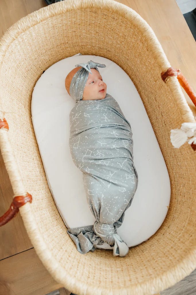 Astro Knit Swaddle Blanket Copper Pearl Lil Tulips