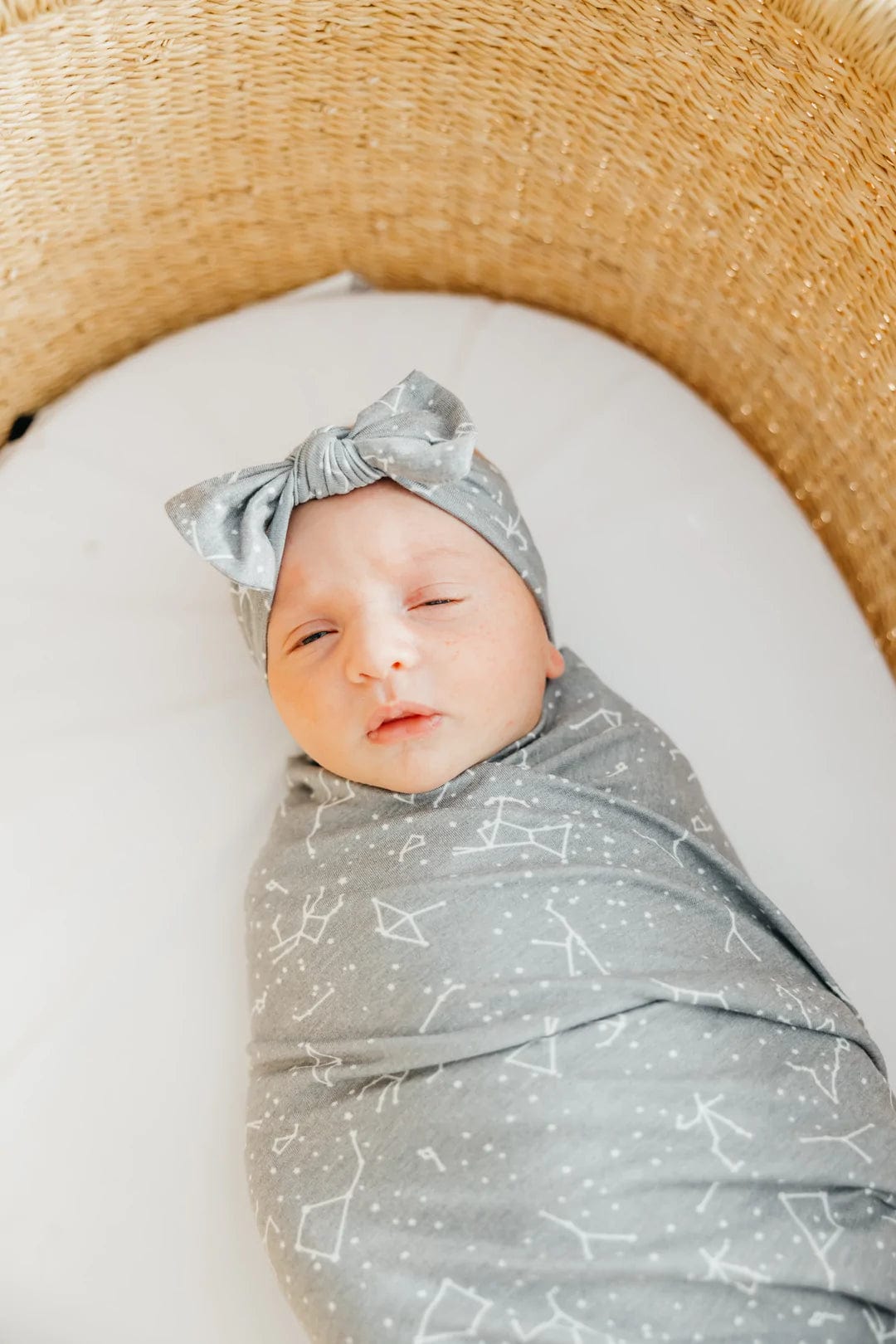 Astro Knit Swaddle Blanket Copper Pearl Lil Tulips