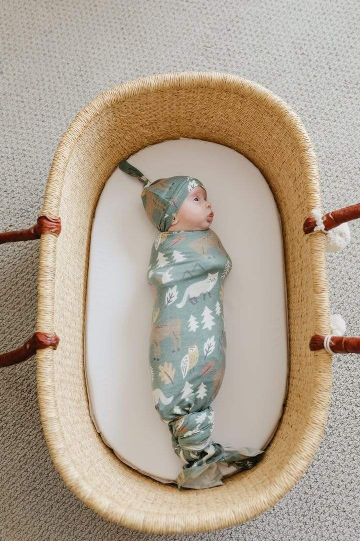 Atwood Knit Swaddle Blanket Copper Pearl Lil Tulips
