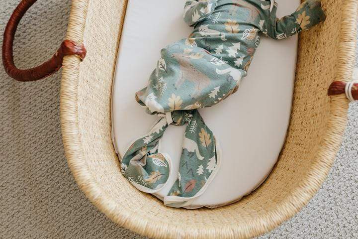 Atwood Newborn Knotted Gown Copper Pearl Lil Tulips