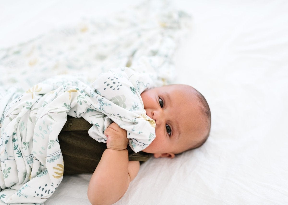 Aussie Knit Swaddle Blanket Copper Pearl Lil Tulips