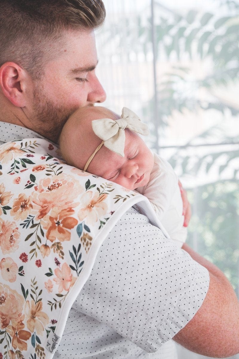 Autumn Burp Cloth Set Copper Pearl Lil Tulips