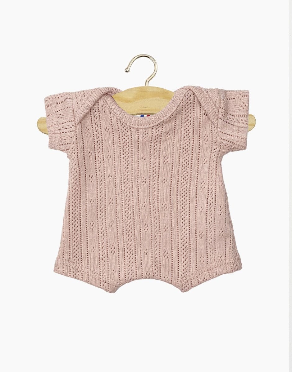 Babies – Petal striped dotted cotton shorty bodysuit Minikane Lil Tulips