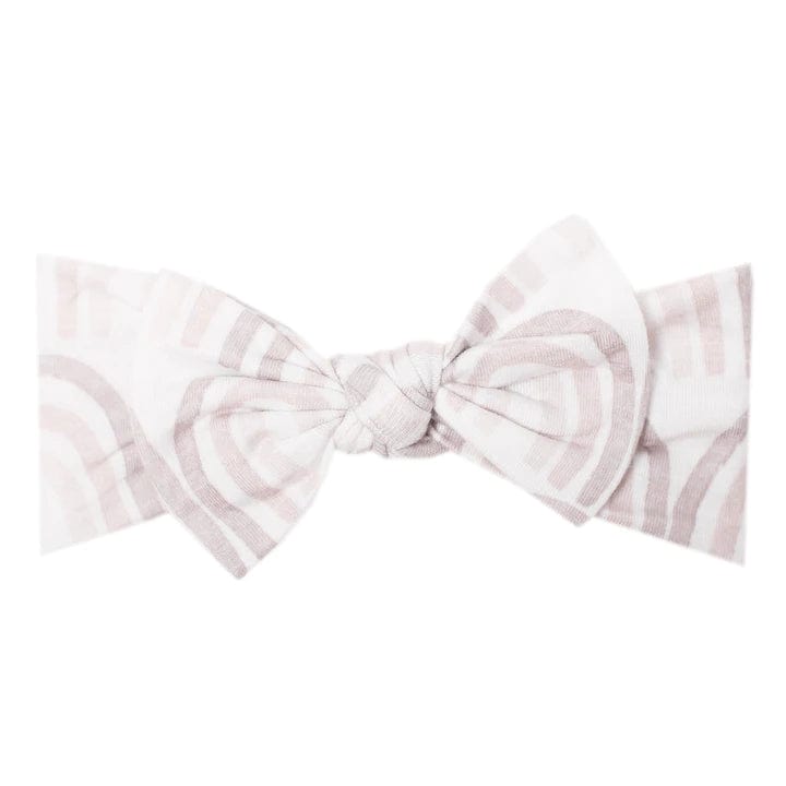 Bliss Knit Headband Bow Copper Pearl Lil Tulips