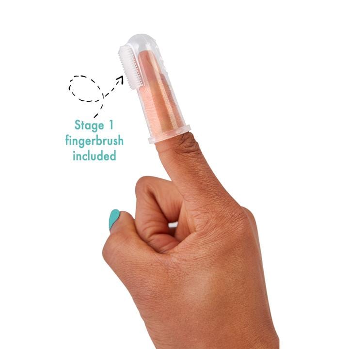 Blush Grabease Double Sided Toothbrush grabease Lil Tulips