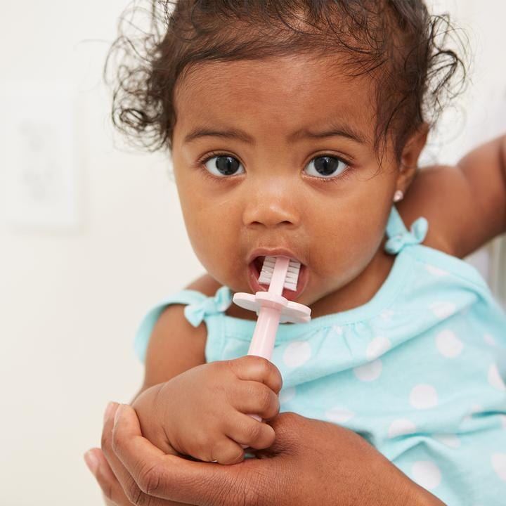 Blush Grabease Double Sided Toothbrush grabease Lil Tulips