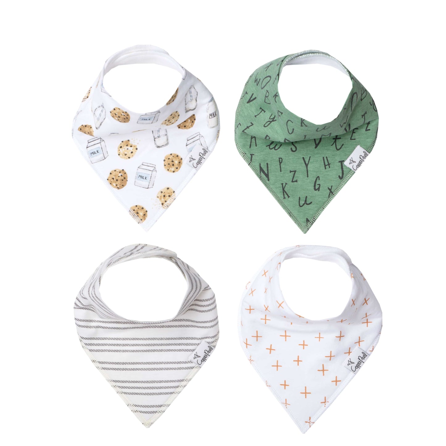 Chip Bandana Bibs Copper Pearl Lil Tulips
