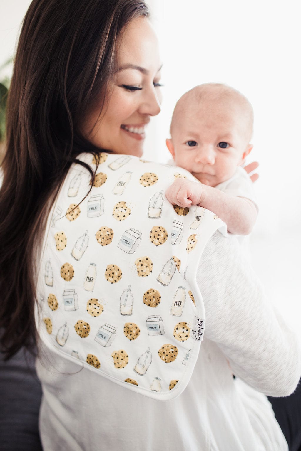 Chip Burp Cloth Set Copper Pearl Lil Tulips