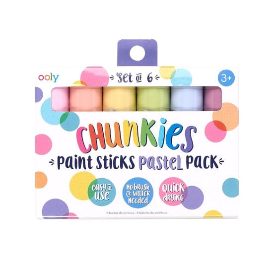 Chunkies Paint Sticks Pastel (6-pack) OOLY Lil Tulips