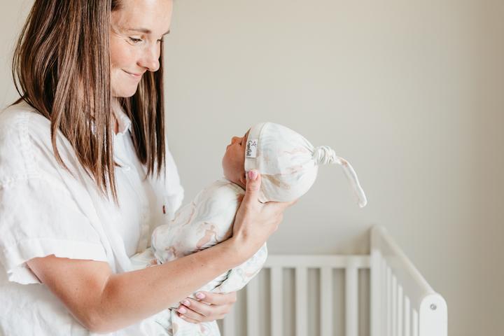 Coral Top Knot Hat Copper Pearl Copper Pearl Lil Tulips