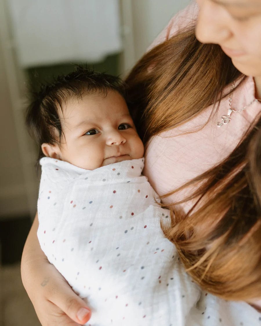 Cotton Muslin Swaddle Blanket - Dots Little Unicorn Lil Tulips