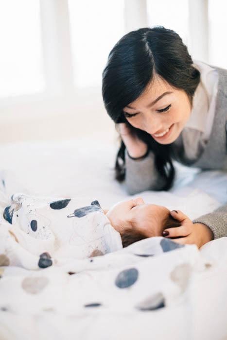 Cotton Muslin Swaddle Blanket - Planetary Little Unicorn Lil Tulips