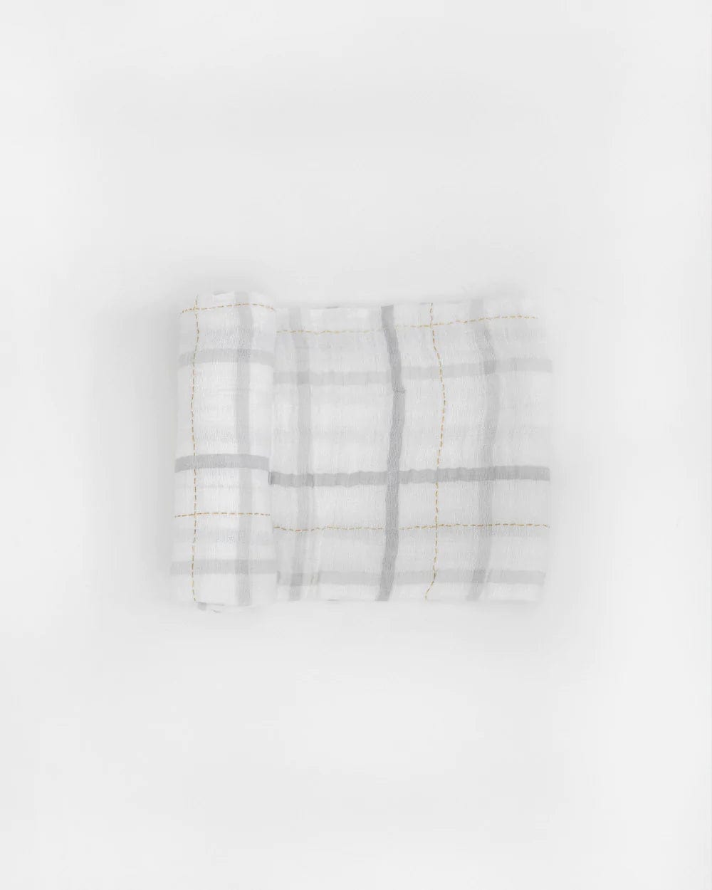 Cotton Muslin Swaddle Single - Grey Plaid Little Unicorn Lil Tulips