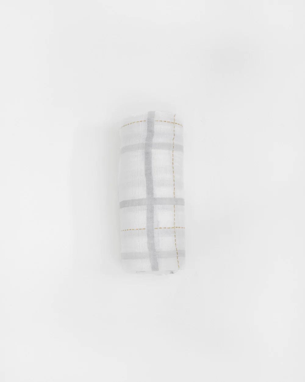 Cotton Muslin Swaddle Single - Grey Plaid Little Unicorn Lil Tulips