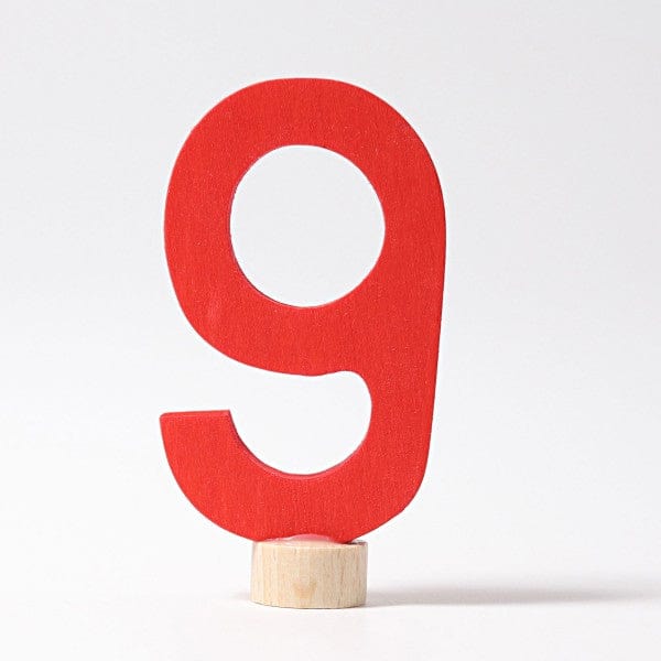Decorative Number 9 Grimm's Lil Tulips
