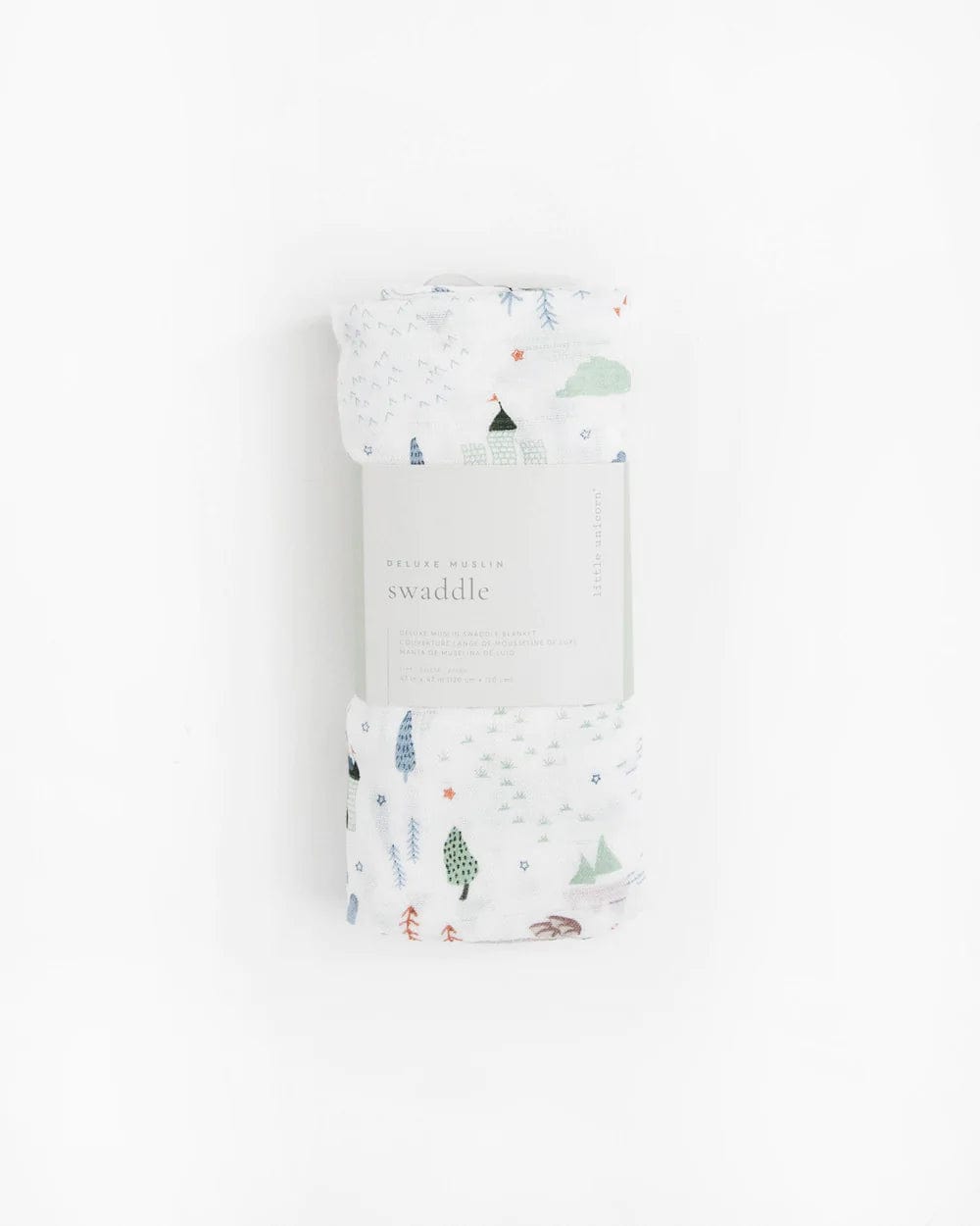 Deluxe Muslin Swaddle Blanket - Dragon Days Little Unicorn Lil Tulips