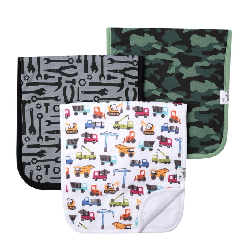 Diesel Burp Cloth Set Copper Pearl Lil Tulips
