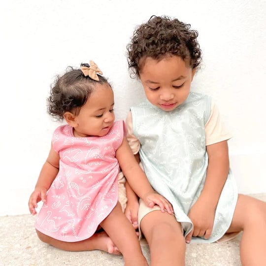 Dino Friends Blush Bapron BapronBaby Bibs Lil Tulips