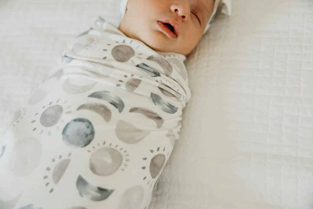 Eclipse Knit Swaddle Blanket Copper Pearl Lil Tulips