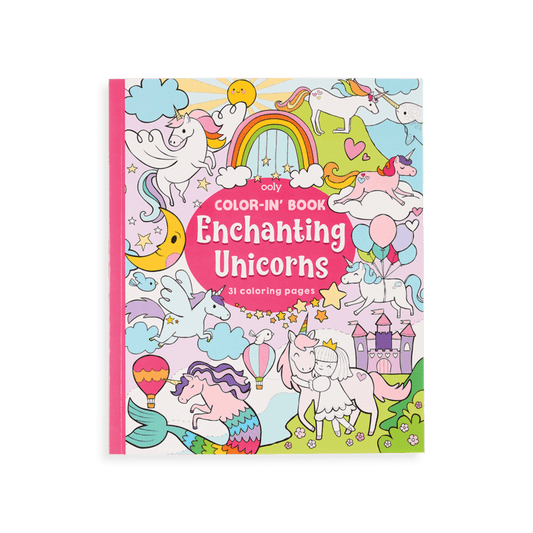 Enchanting Unicorns Color-in' Book OOLY Lil Tulips