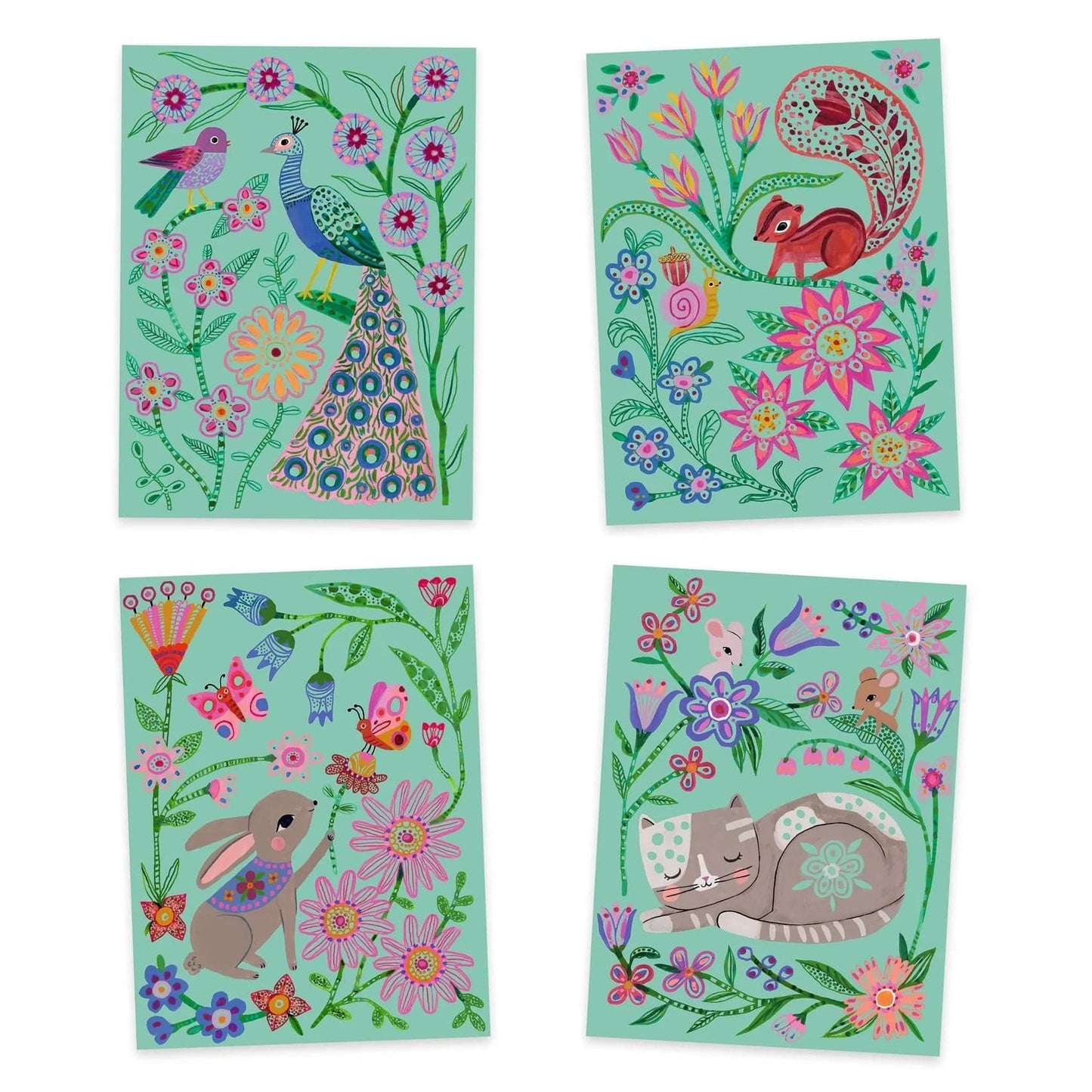 Encounters Scratch Cards Djeco Lil Tulips