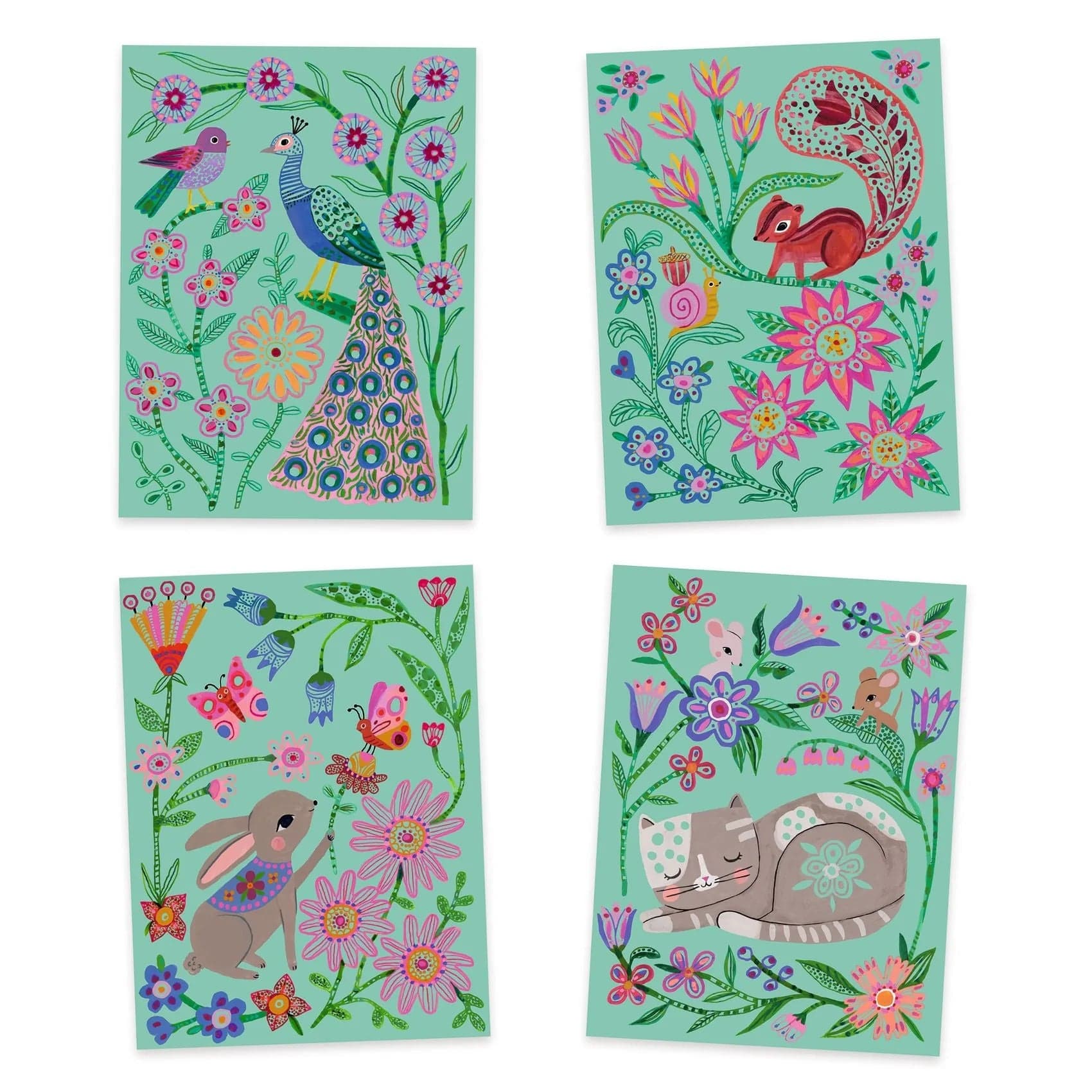 Encounters Scratch Cards Djeco Lil Tulips