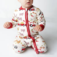 Farm Friends Animals Bamboo Baby Convertible Footie Pajama Emerson and Friends Baby & Toddler Clothing Lil Tulips